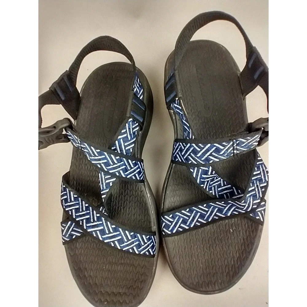 Skechers On the GO 400 Mens Sport Sandals Navy Blue Geometric SN‎ 51569 Size 9